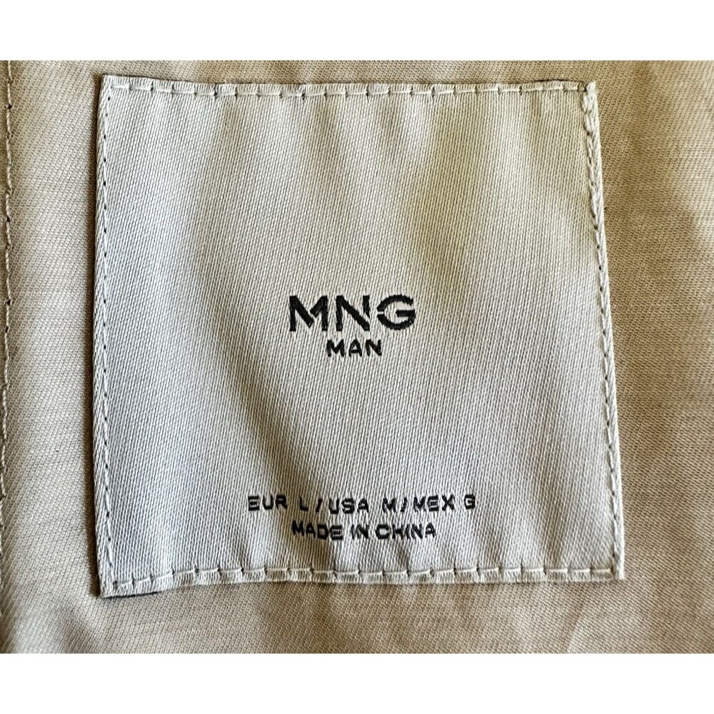 Mango Size M MNG Rain Jacket‎ Parka Khaki Pockets - Picture 10 of 13